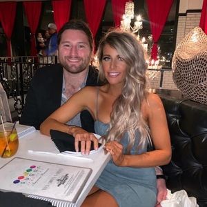 Oh Polly Blue Suede Mini Dress